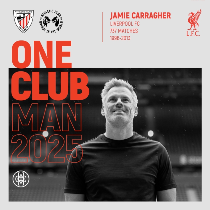 红军传奇！官方：利物浦名宿卡拉格获得2025年“一人一城”奖